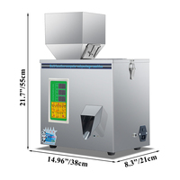 Machine de remplissage de poudre 100 g pour farine, céréales, graines, avec distributeur de pesage quantitatif, machine d'emballage et de scellage pour arachides enrobées