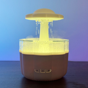 Mưa đám mây ánh sáng ban đêm hương liệu tinh dầu khuếch tán Máy tính để bàn ngủ thư giãn tâm trạng nước thả âm thanh tạo độ ẩm - Product Image 3