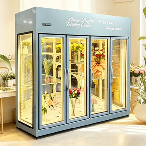 Vitrine Réfrigéré<span class=keywords><strong>e</strong></span> Commerciale pour Fleurs 400L-1000L, Verticale, Porte Vitré<span class=keywords><strong>e</strong></span>, Refroidissement par Air, Sans Givre, pour Fleuriste, Certifié<span class=keywords><strong>e</strong></span> CE, Fabrication OEM - Product Image 5