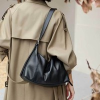 Sac à bandoulière pour femme en cuir pleine fleur souple, tendance 2027, personnalisable ODM/OEM