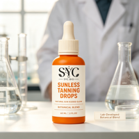 Sérum Bronzant Visage et Corps OEM à l'Huile de Coco et à l'Aloe Vera pour un Éclat Naturel et une Peau Hydratée et Radieuse