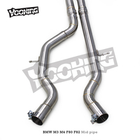 Tuning Single 3.5Inch Mid Pipe En Stock Pour BMW M3/M4 F80/F82 S55 3.0T 2014-2018 Tuyau Midpipe En Acier Inoxydable Sans Résonateur