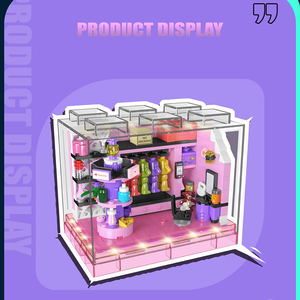 Moule Roi 24035 Beauté <span class=keywords><strong>Maquillage</strong></span> Jour MOC Creative Block Modèle Enfants Éducatif Assembler Building Block Set Plastic Toy - Product Image 2