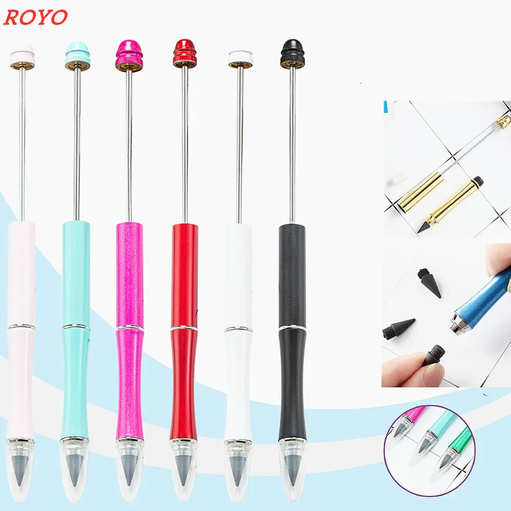 EW welesdd DD a Bead Inkless Pen Jewelry ccccessories dless nwireless dless echanical enencil Metal DY eeadable enencil con 16 Colores