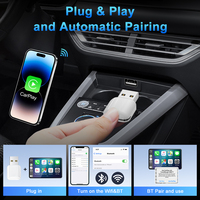 Adaptor CarPlay nirkabel portabel, adaptor permainan mobil Android dengan adaptor untuk IOS audi A4 B8 apple mendukung LOGO portabel