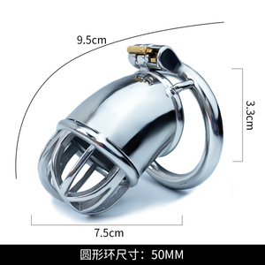 FRRK <strong>Best</strong> Selling Total High 95mm 304 Stainless Steel Chastity Bondage <strong>Homemade</strong> Male Chastity Cage for <strong>Men</strong>