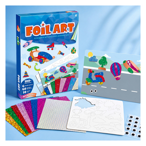 Kit créatif sous-marin avec autocollants scintillants de baleines et poissons, fournitures artistiques portables pour les voyages, cadeau d'anniversaire pour enfants - Product Image 5