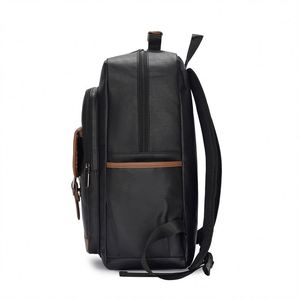 Custom PU Leather <b>Backpack</b> for College <b>Large</b> Capacity Vintage Teenager <b>Backpack</b> Wholesale <b>School</b> Faux Leather <b>Backpack</b> - Product Image 5