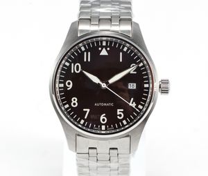 ساعة رجالية فاخرة جديدة للأعمال بحركة ميكانيكية أوتوماتيكية بالكامل مع احتياطي طاقة، قطر 40 ملم، من الفولاذ المقاوم للصدأ، بثلاثة عقارب وتقويم - Product Image 4