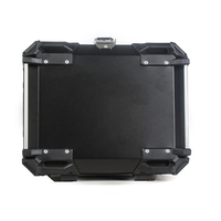 Moto Top Case Aluminium Moto Coffre Étanche Queue Boîte avec Serrure Casque Bagages Rangement pour Scooter Universel