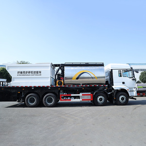 Camion de finition routière Shacman 8m³ pour asphalte et 12m³ pour gravier, avec système de pulvérisation de bitume synchrone - Product Image 5