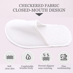 نعال فندقية قطنية صديقة للبيئة بالجملة للضيوف - تخصيص العلامة التجارية مريحة وقابلة للتنفس للفنادق والسفر - Product Image 4