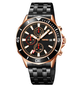 Montre à quartz avec logo personnalisé pour hommes, style professionnel, bracelet en acier inoxydable, boîtier en alliage étanche de 22mm, petit trois aiguilles à la mode - Product Image 4