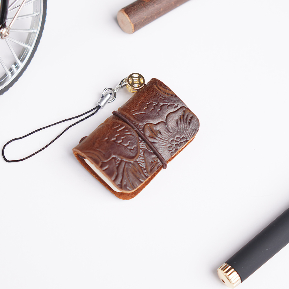 Cuir sculpté marron clair