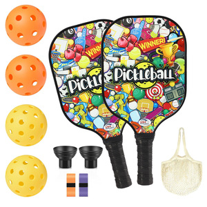 Ensemble de raquettes de pickleball avec balles et sac de transport, poignée antidérapante, équipement de divertissement en plein air, 43x21x8cm - Product Image 5