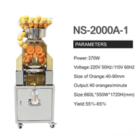 Distributeur Automatique de Jus d'Orange Fraîchement Pressé – Très Rentable, 24h/24, Libre-Service, Personnalisable (Couleur, Langue), Idéal Centres Commerciaux, Acier Inoxydable