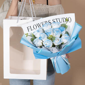 Bouquet de roses gypsophiles mélangées et séchées pour la demande en mariage, anniversaire de petite amie, cadeau de Saint-Valentin, vente en gros - Product Image 4