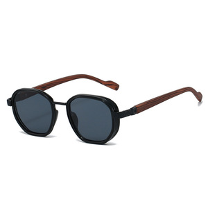 Retro Oval Sunglasses Full Rim Gradient Lenses 100% UV Protection Unisex Outdoor Use Adult Style - Product Image 2