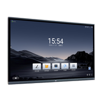 Regitech Ai Smart Board 65/75/86/98/100/105/110 Inci 4K 20-Titik Sentuh Interaktif Flat Panel Whiteboard untuk Ruang Kelas Kantor
