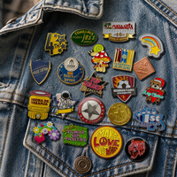 Produsen Grosir Pin Enamel Logo Kustom Logam Lucu Kartun Emas Anime Bros Badge Pin Enamel Lapel Lunak Keras