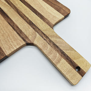 Fournisseur d'usine <span class=keywords><strong>Planche</strong></span> à découper <span class=keywords><strong>en</strong></span> <span class=keywords><strong>bois</strong></span> d'acacia écologique de <span class=keywords><strong>grande</strong></span> taille avec poignée Ustensiles de cuisine - Product Image 3