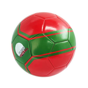 Nouveau modèle 2026, <span class=keywords><strong>Ballon</strong></span> <span class=keywords><strong>de</strong></span> football <span class=keywords><strong>Portugal</strong></span> pour entraînement jeunesse, Vert/Rouge, en PVC, cousu à la machine, avec chambre à air en caoutchouc écologique, Taille 5, Logo personnalisé - Product Image 3