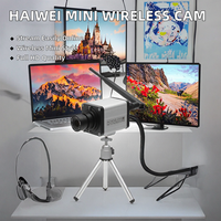 Kamera IP Streaming WIFI Mini Haiwei dengan Sensor CMOS Full HD H264/H265 RTMP Kartu SD untuk YouTube & Facebook