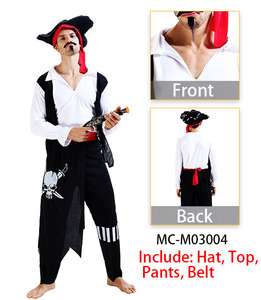 Costumes de films et de séries TV pour adultes, cosplay d'Halloween, costume de pirate simple pour <span class=keywords><strong>homme</strong></span>, costume de pirate des Caraïbes - Product Image 6
