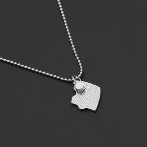 Collana Versatile con Cuore e Lettere per Donne, Accessorio Classico per Matrimoni e Feste, in Lega Placcata Argento, Personalizzabile, per l'<span class=keywords><strong>Amicizia</strong></span> - Product Image 3