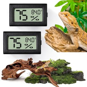 USA Offre Spéciale Thermomètre d'humidité de la température LCD Thermomètre pour Reptile Terrarium Pet Tank Mini Hygromètre numérique intégré - Product Image 1