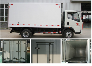 2023 toute nouvelle cabine de signal 3.5 tonnes corps de camion en fibre de verre poulet congelé camionnette réfrigérée camions à plaque froide à vendre - Product Image 6