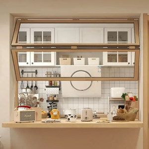 GEDELI fábrica prefabricada aislamiento térmico aluminio doble vidrio templado vertical ventanas plegables - Product Image 2