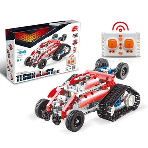 2.4G Remote Control Blocks Car 16 in 1 R/C Bricks Toys 458PCS With USB 4 Function Building Block Toys Plastic For Kids