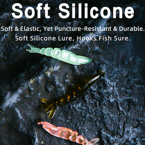 WEI 4cm 0.45g segmento luminoso morbido gamberetti in <span class=keywords><strong>Silicone</strong></span> morbido gamberetti vivido aspetto <span class=keywords><strong>artificiale</strong></span> <span class=keywords><strong>esca</strong></span> pesca <span class=keywords><strong>esca</strong></span> - Product Image 5