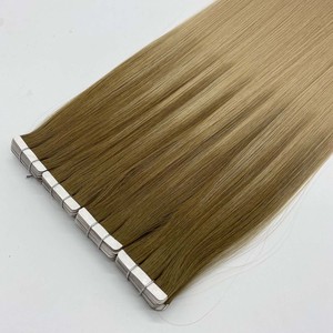 20 Pezzi 50g <span class=keywords><strong>Extension</strong></span> <span class=keywords><strong>Capelli</strong></span> <span class=keywords><strong>Veri</strong></span> Remy con Nastro Biadesivo, Doppia Trama, <span class=keywords><strong>Capelli</strong></span> Umani Vergini Grezzi, Tutti i Colori - Product Image 3