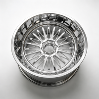Jantes en alliage d'aluminium forgé chromé JJS Custom Deep Dish, robustes, pour camionnettes, SUV tout-terrain, fournisseur en gros
