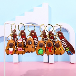Nouvel arrivage de <span class=keywords><strong>porte</strong></span>-clés de poupée Capybara pour étudiant sac à dos <span class=keywords><strong>personnalisé</strong></span> <span class=keywords><strong>porte</strong></span>-clés Capybara <span class=keywords><strong>porte</strong></span>-clés de dessin animé 3D - Product Image 4