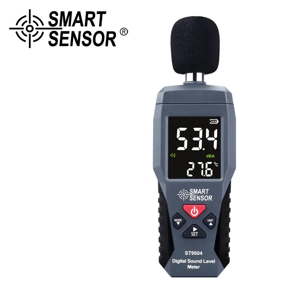 Smart Sensor ST9604 30-130 dB Noise Level Decibel Detector Audio Tester Metro Diagnostic-Tool Digital Sound Level Noise Meter