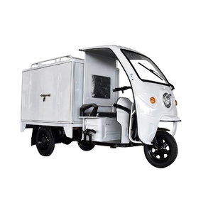Tricycle de livraison fermé, capacité de charge 400 kg, autonomie 50-70 km, vitesse 60 km/h, freins à disque avant, véhicule électrique de livraison. - Product Image 4