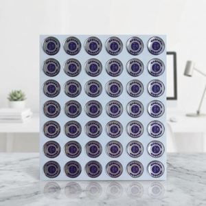FX Watermark Certificate Hologram Sticker Adhesive Sticker Pvc <b>Vinyl</b> Label logo Sticker Sheet Custom Sticker - Product Image 1