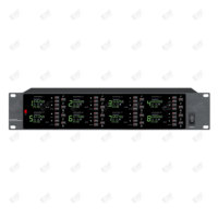Microphone Casque UHF Professionnel 8 Voies avec Écran LCD, Disponible en OEM, Fréquence 640-690MHz, Portée de Transmission 80M, Réduction du Bruit