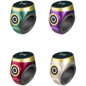 Iqibla Smart Tasbih Tally Counter <span class=keywords><strong>Ring</strong></span> für Muslime Zikr <span class=keywords><strong>Ring</strong></span> Digital Tasbeeh 5 Gebets zeit Vibrations erinnerung Wasserdicht - Product Image 6