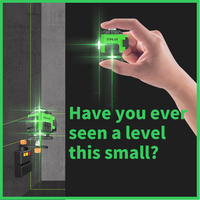 Niveau laser extérieur 4D vert 12 lignes de qualité industrielle et bricolage à 360 degrés avec distance de travail de 50m