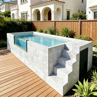 Piscine hors sol de haute qualité pour villa et maison d'hôtes, loisirs pour adultes, taille personnalisée, installation rapide