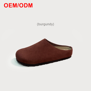 Mules orthopédiques en cuir de vachette et liège, plates et souples, pour toutes les saisons, haute précision, 500+ - Product Image 2