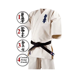 <span class=keywords><strong>Kimono</strong></span> de karaté personnalisé avec logo, uniforme de karaté Kyokushin Gi professionnel, 100% coton polycoton 8oz, uniforme de karaté Kyokushinkai Gi - Product Image 3