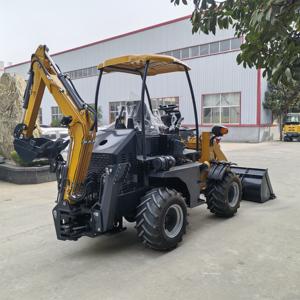 Mini Cargadora Retroexcavadora 4x4 al por Mayor con Accesorios Integrados, Tipo Móvil con Ruedas - Product Image 3