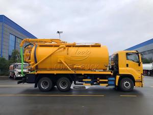 Multi-purpose Isuzu 6x4 Sewage Dredging Truck with Strong Suction <b>for</b> <b>Drains</b>, Sediment Basins,with Vacuum Pump <b>for</b> Quick Suction - Product Image 2
