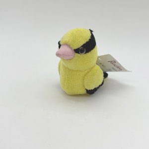 Produttore di animali imbalsamati giocattoli cartone animato peluche peluche uccellini gialli ciondolo con portachiavi in peluche personalizzato - Product Image 2