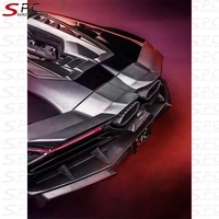 Kit carrosserie en fibre de carbone sèche SPC RY pour Lamborghini Revuelto R Style, kit aileron en fibre de carbone préimprégnée pour Revuelto Aerokit